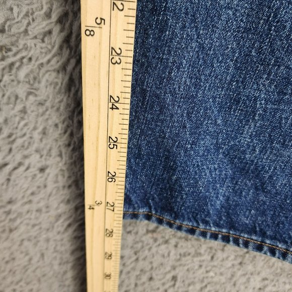 Madewell Jeans Womens 33 Petite Cotton Hi Rise Button Fly Low Slung Straight NWT - Picture 8 of 16